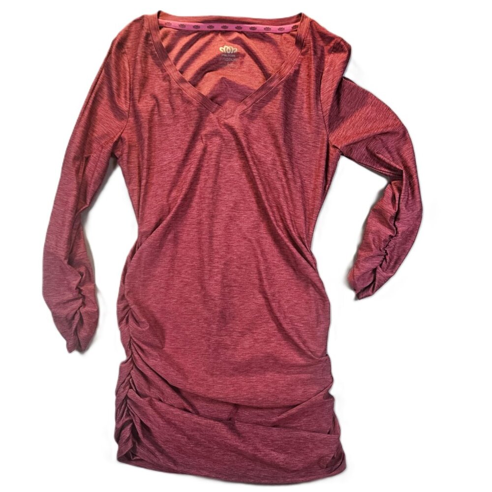 Maurice In Motion Ruched Body Con Sport Dress Small
